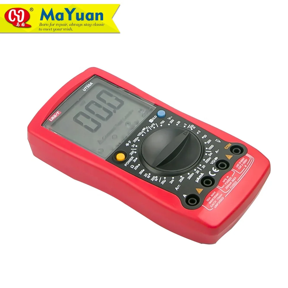 UNIT UT58 Large LCD Display Manual Range Digital Multimeter