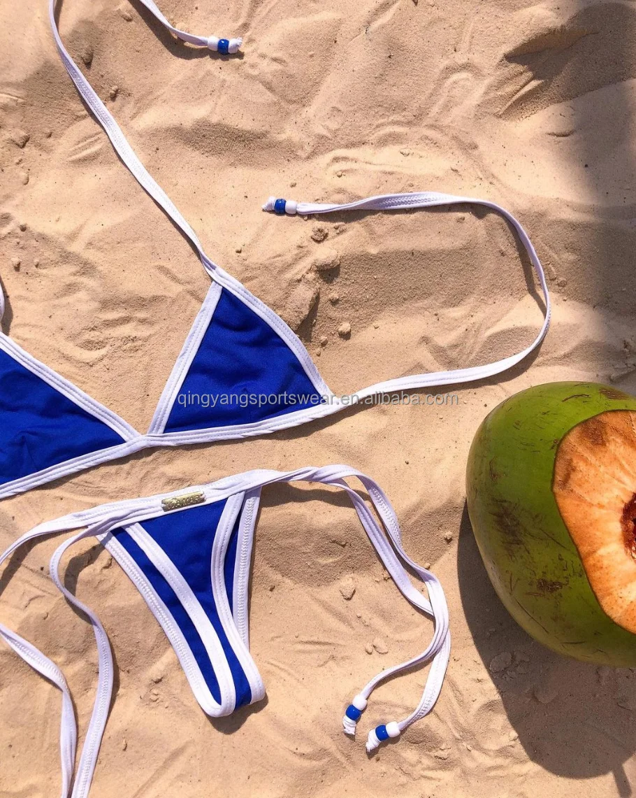 Sustainable mini triangle eco friendly bikini wholesale brazil bikini
