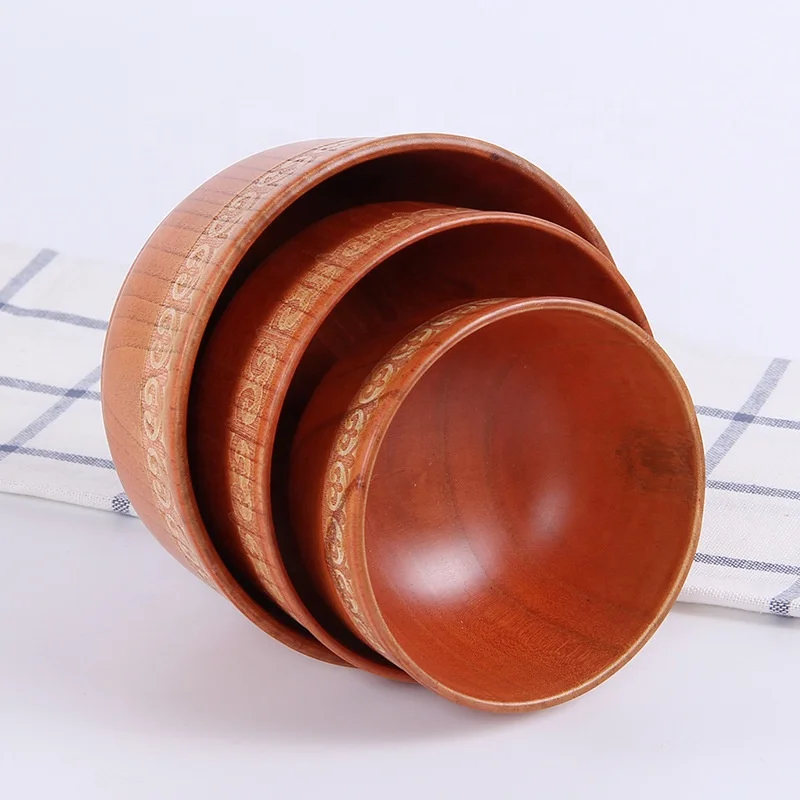 Japanese carved wood bowls tableware bowls wooden large wood utensils and salad bowls