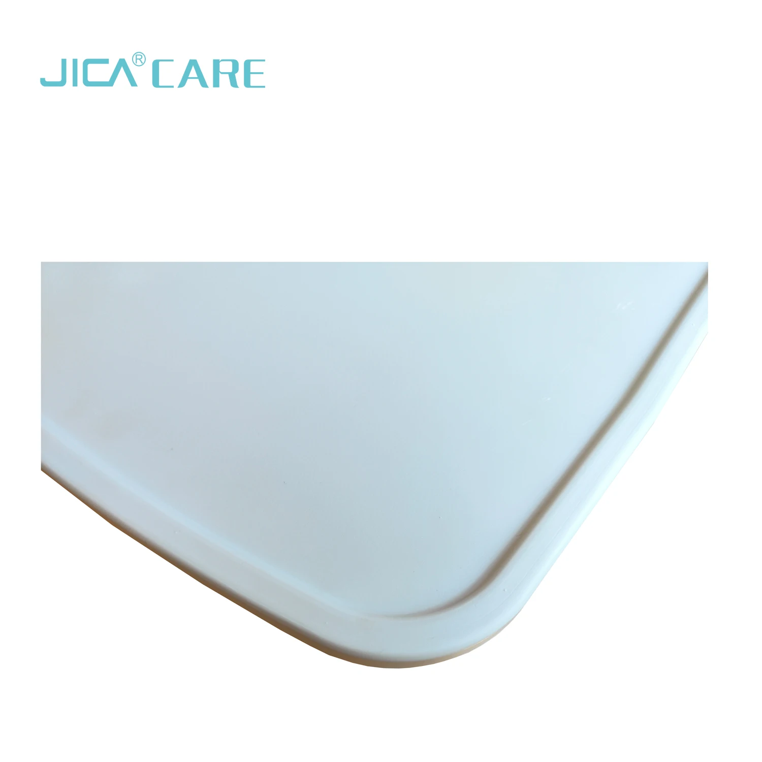 Height adjustable movable plastic dining table board for hospital bed