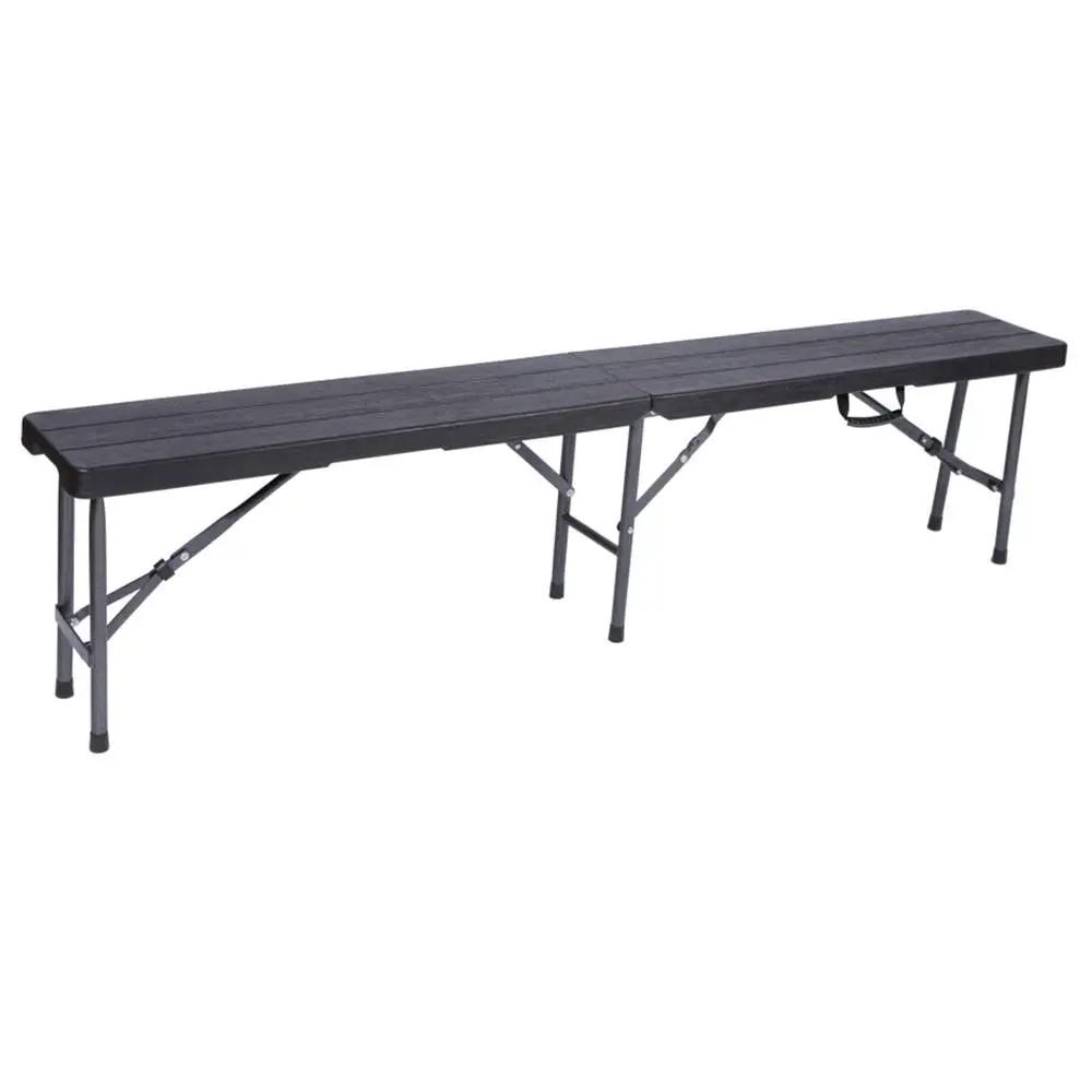 Wholesale HDPE Plastic Design modern portable folding garden table set with bench