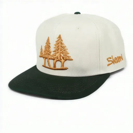 Vintage Sports Custom 3D OR 2D Embroidery White 35% Cotton 65% Polyester Curry College Basketball Snapback Cap