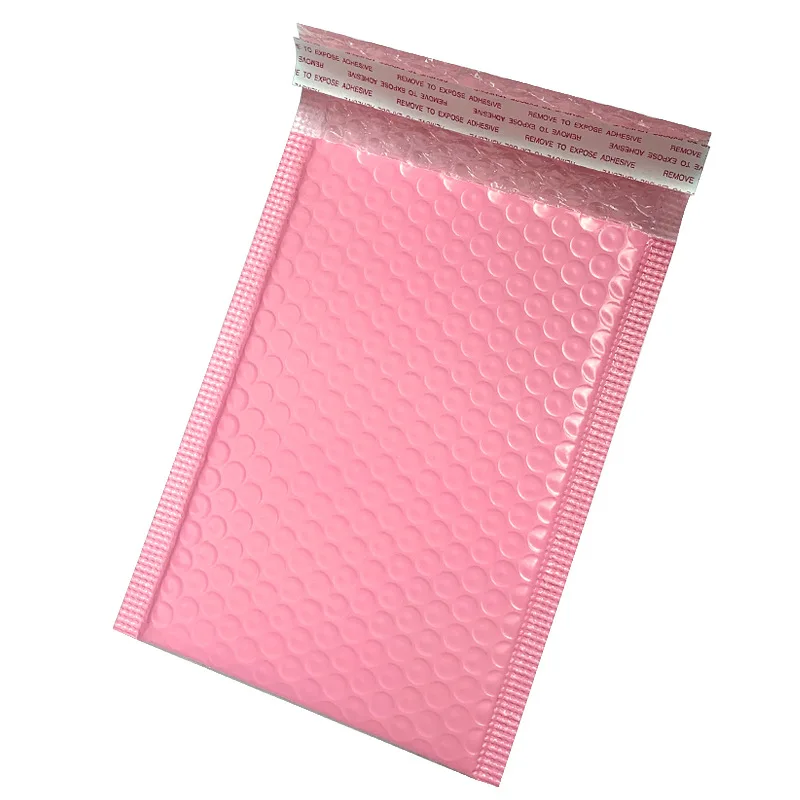 Oem Eco-friendly Custom Black Pink Mailer Strong Adhesive Air Bags Packing Bubble Mailer Tear Proof Bubble Padded Envelopes