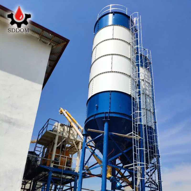 bolted cement silo mobile 50t cement silo  SDDOM Brand CE ISO  50 ton to 3000 ton mobile bolted type cement silo on sale