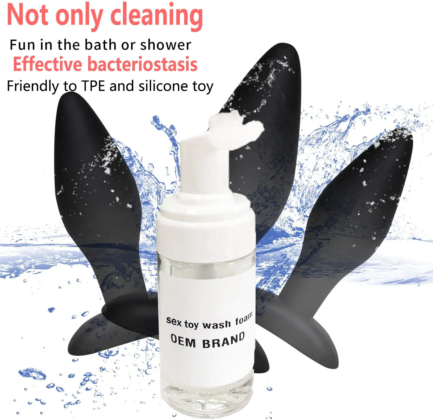 China Factory supply  Private Label sterilize   Sex toy Cleaner for masturbate and vibrator or other sexy appliance