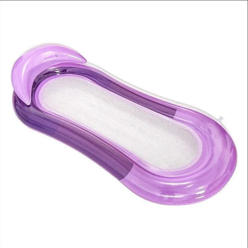 PVC Summer Inflatable Foldable Floating Row Swimming Pool Water Hammock Air Mattresses Bed