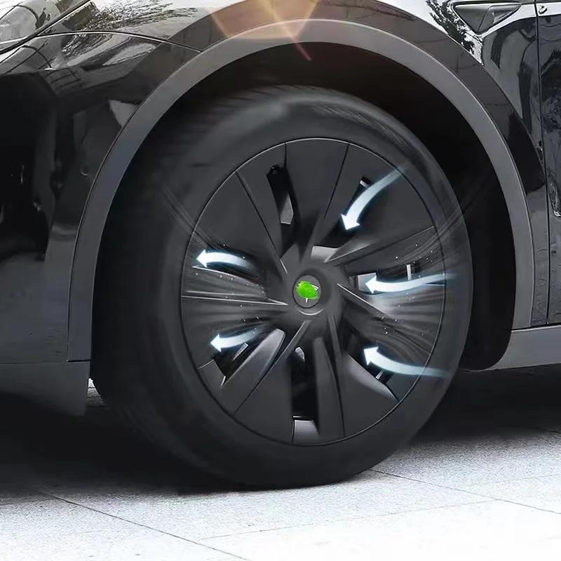 For tesla Model Y Wheels Cover Car Wheel Hub Cover 4Pcs/Set Auto Decoration Accessories