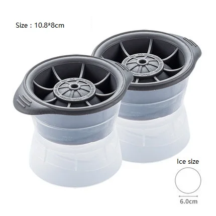 2021 Hot Seling Silicone Large Round Ice Cube Trays