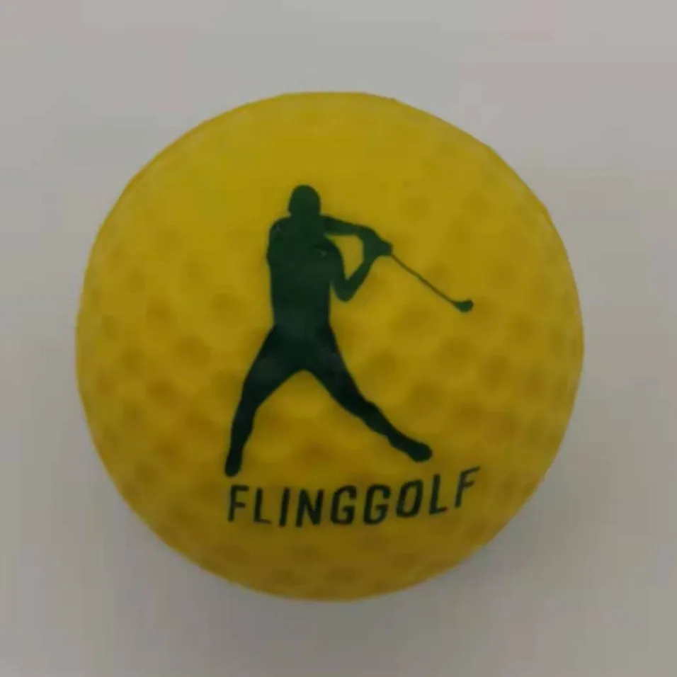 Customized logo 4.2CM PU golf Shape Foam Stress Ball