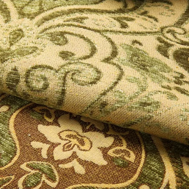 Home Textile Style Durable Woven Polyester Jacquard Upholstery Chenille Sofa Fabric