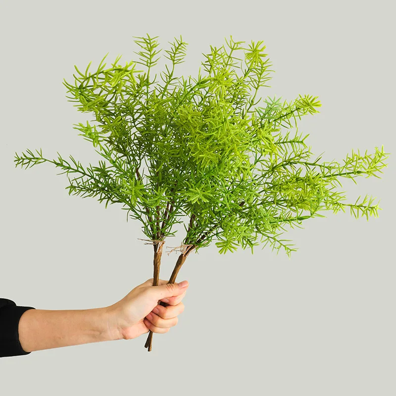 Artificial Boston Plastic Fern Plants Bushes Faux Plants Shrubs Fake Greenery UV Resistant leaves Persian Fern Tropical Decor