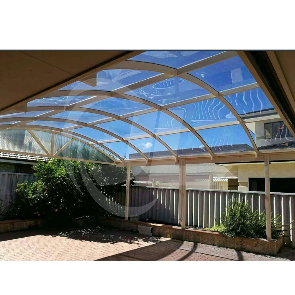 Low price clear glass Glass Sunshade Panel Glass carport awning for official building