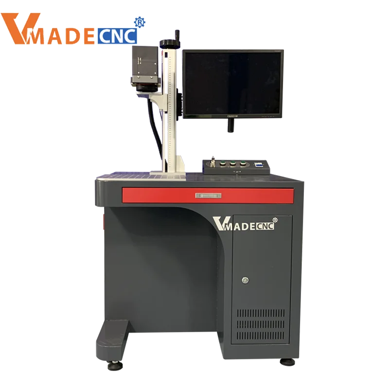 Raycus Jpt 20W 30W 50W 100W Mopa Color Fiber Metal Plastic Laser Marking Cutting Engraving Machine with Rotary