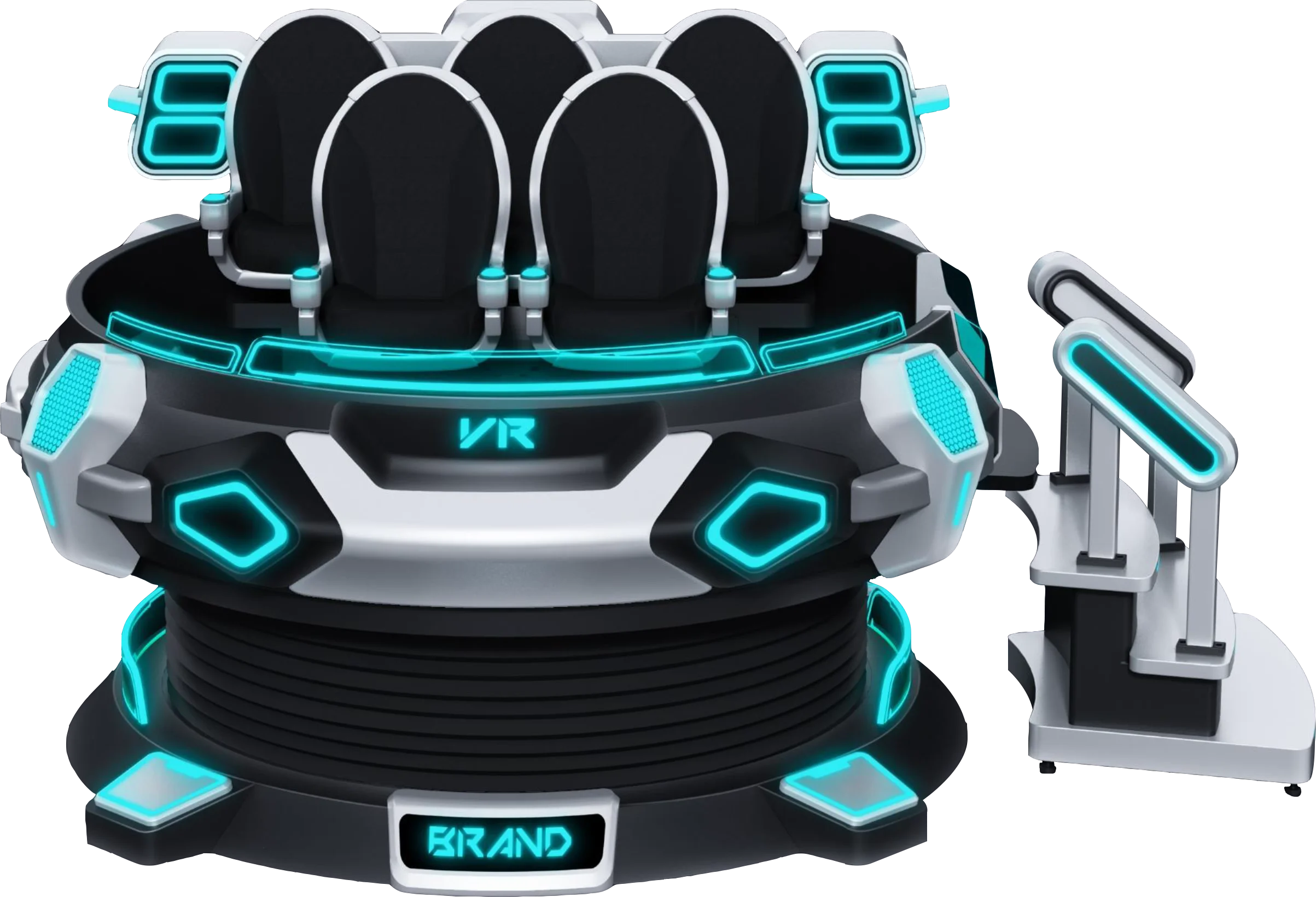 VR 9D Magic UFO 6 DOF платформа симулятор VR/AR/MR оборудование с монетами и кредитными картами платежные системы для пяти человек