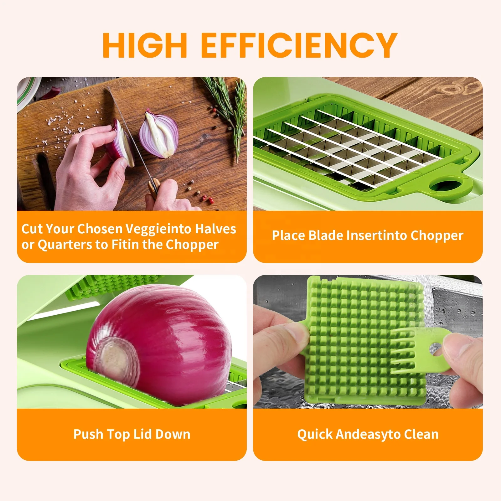 Wholesale Hot Sale Kitchen Tools Multi Function Manual Fruit Vegetable Cutter Onion Dicer Veggie Slicer Vegetable Chopper