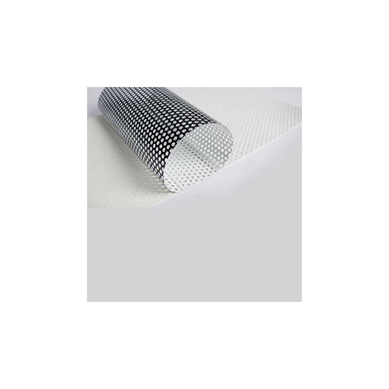 Wholesale PVC One Way Vision Window Sticker Glossy Removable Perforated Outdoor Advertising Transparent Vinyl Film