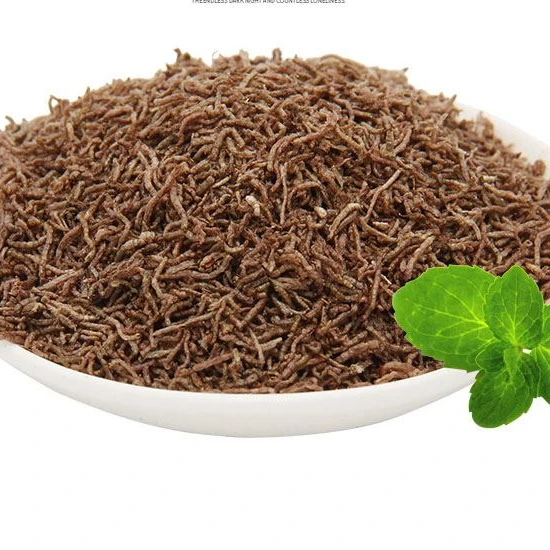 
BESSN china manufacturer new product high protein frozen red worm fish food 