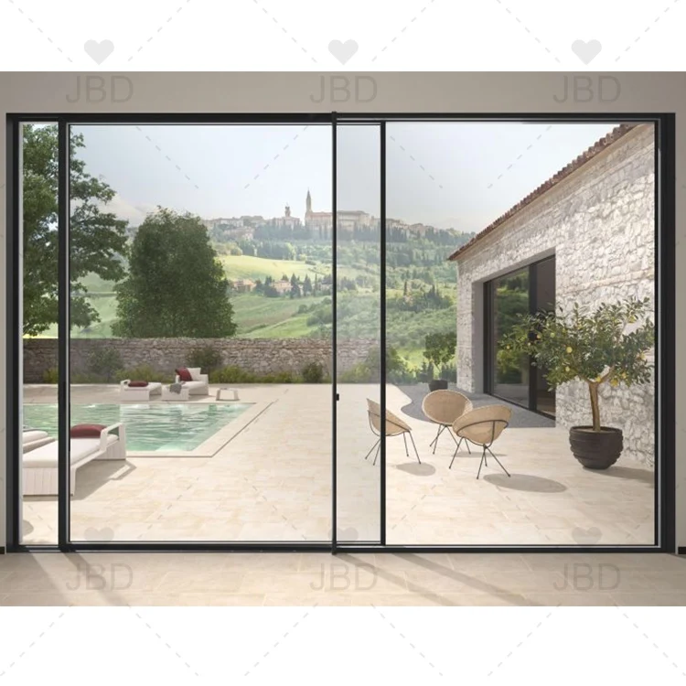 Modern Customized Internal Door Sliding Window Aluminium Impact Backyard Exterior Glass Doors Design