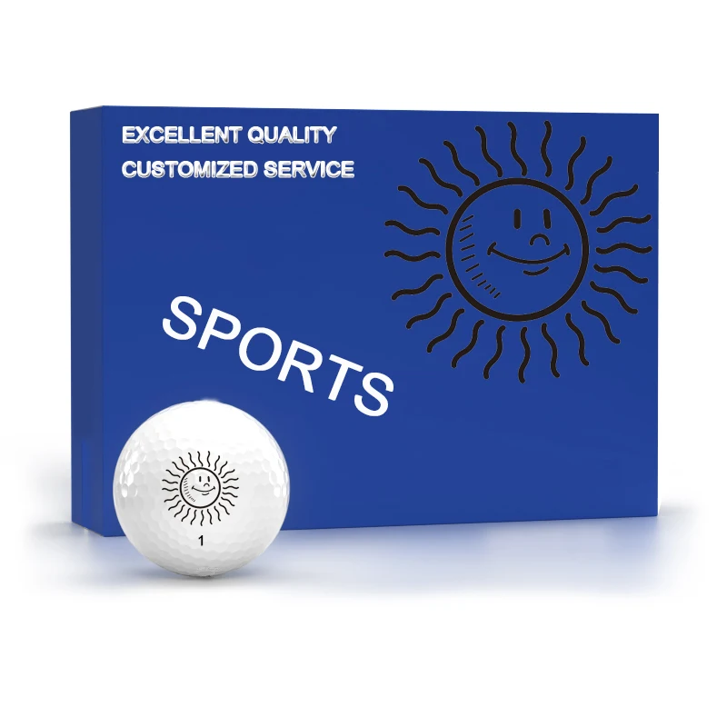 Hot selling OEM Customize Printing Logo Tournament 3 Piece Surlyn Golf Balls