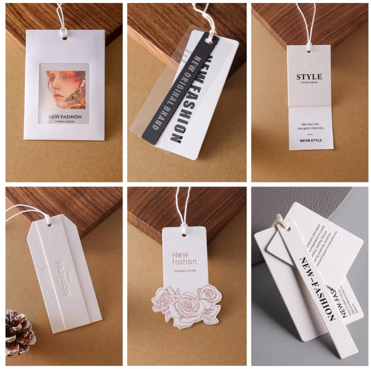 Black Design Print Envelope Hang Spare Button Paper Tag Kraft Paper Waterproof Customized Packaging Vinyl Custom Stickers