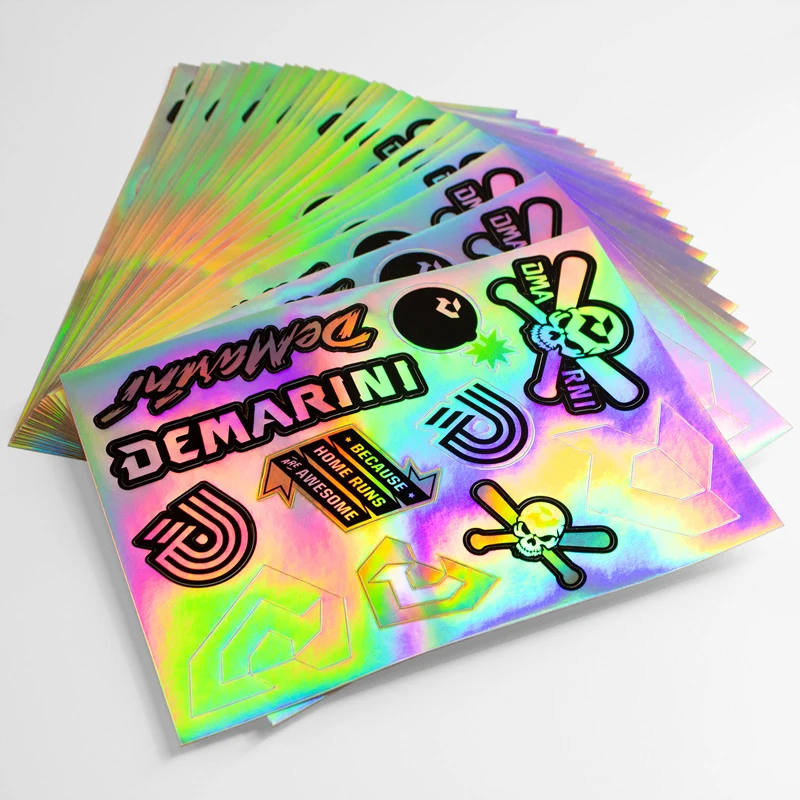 Waterproof Self Adhesive Sticker A4 A5 A6 Full Colour Printing Vinyl Custom Logo Kiss Cut Sticker Sheet