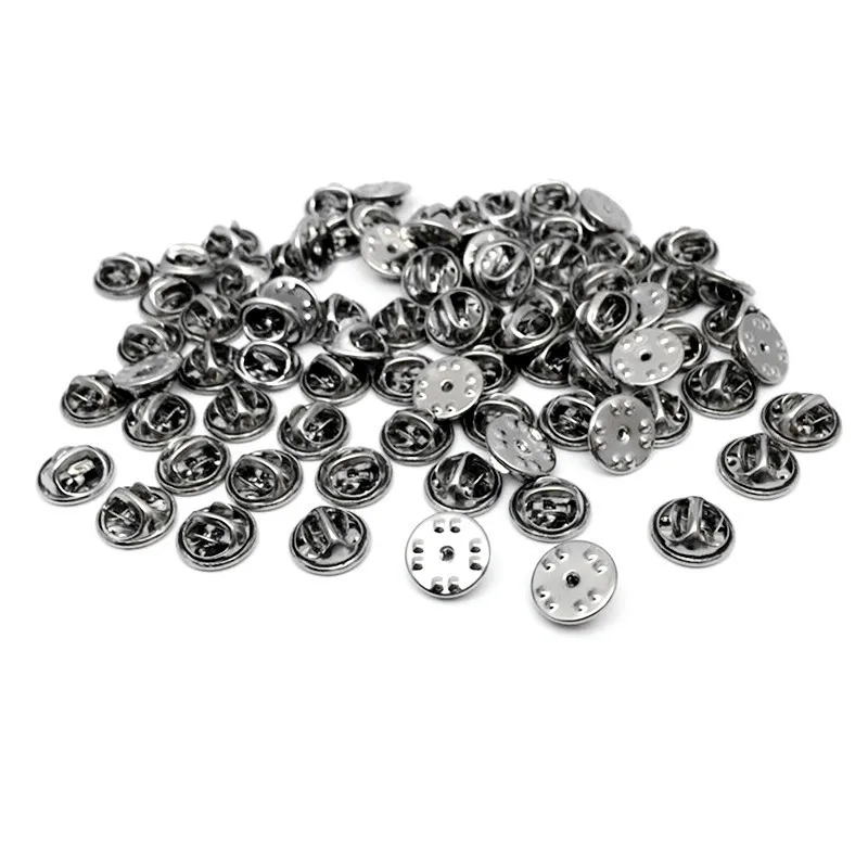 metal brass or stainless steel butterfly clutch pin for lapel