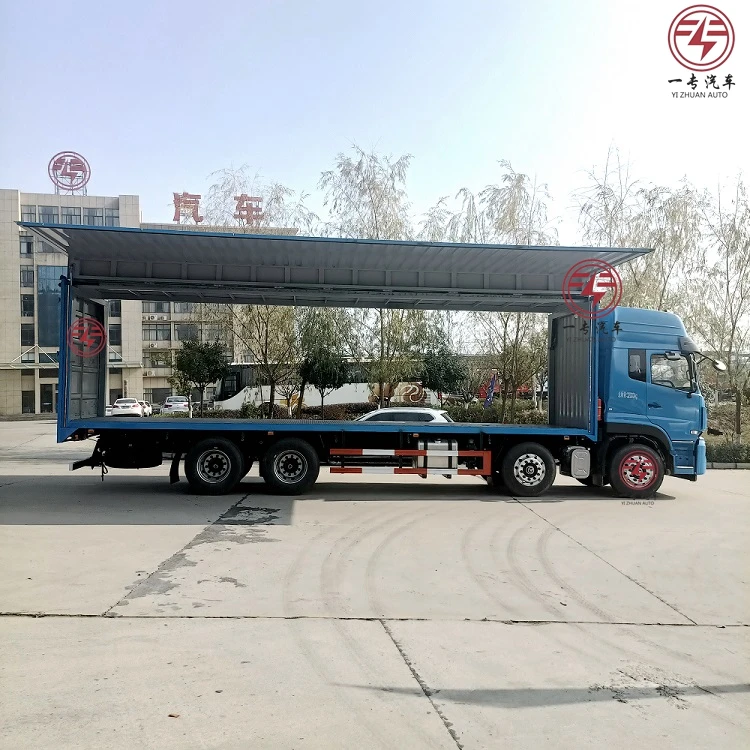  Dongfeng грузовик крыло 4 осей коробка фургон открытие полуприцеп на