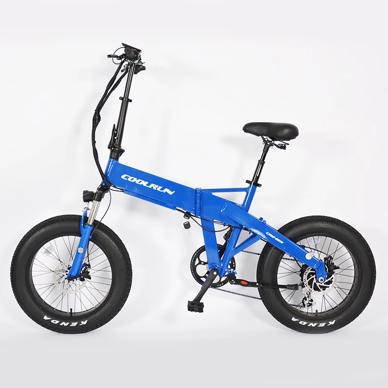 20 inch Fat tires Beach bike Snow bike Aluminum alloy Frame 48V 250W 500W 750W suspension Folding Electric Bike