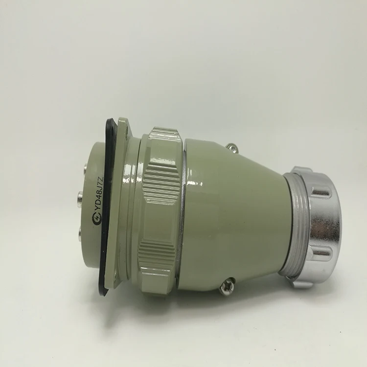 Sword insert low-frequency thread screw tightly copper silver-plated butt aviation plug socket