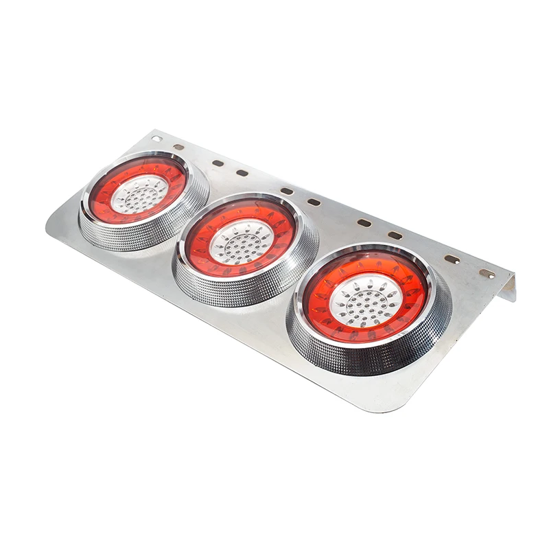 Wholesale High Quality Big Round Red And White Tail Light Waterproof Car LED Tail Light Lamp Luz trasera