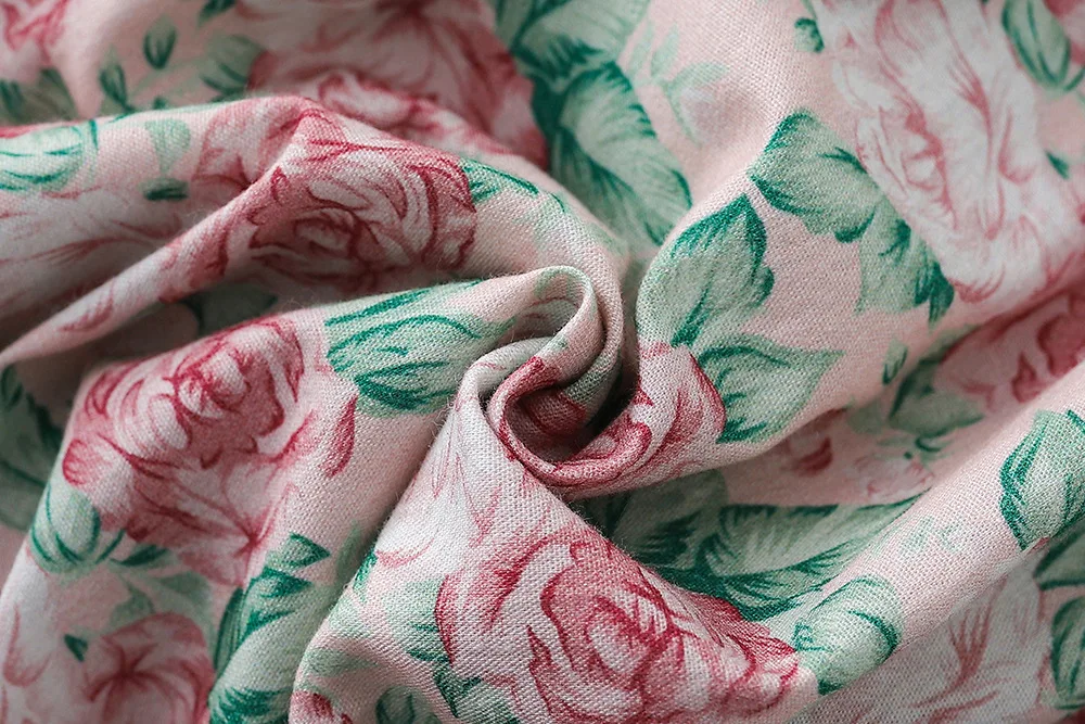 Latest 100% cotton toddler jumpsuit baby girls dress rose pattern rompers sister summer clothes suits newborn gift