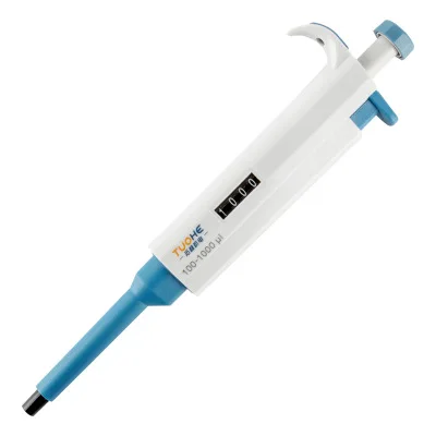 Micro pipette gunner moving single channel pipette laboratory sampler 1ul-10mll adjustable range pipette gun