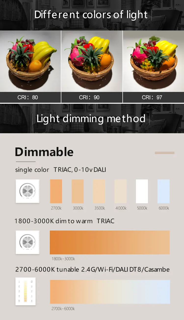 Anti glare ultra-thin led downlight housing smart dimmable 10W recessed led downlight