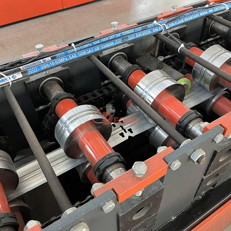 Heavy Duty Storage Rack Pallet Step Beam Roll Forming Machine Shelf Frame Forming Machine For Supermarket