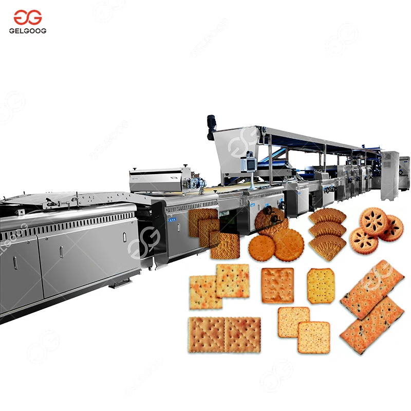 Full Automatic Gelgoog Soft Biscuit Making Machine Cookie Rotary Moulder Machine For Biscuit