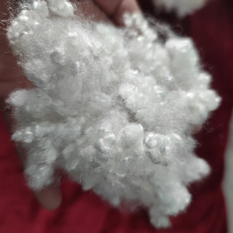 soft 7D*64mm HCS Pattern and 100% Recycled Polyester Staple Fiber for filling Polyester Fiber Manufacturers and Suppliers