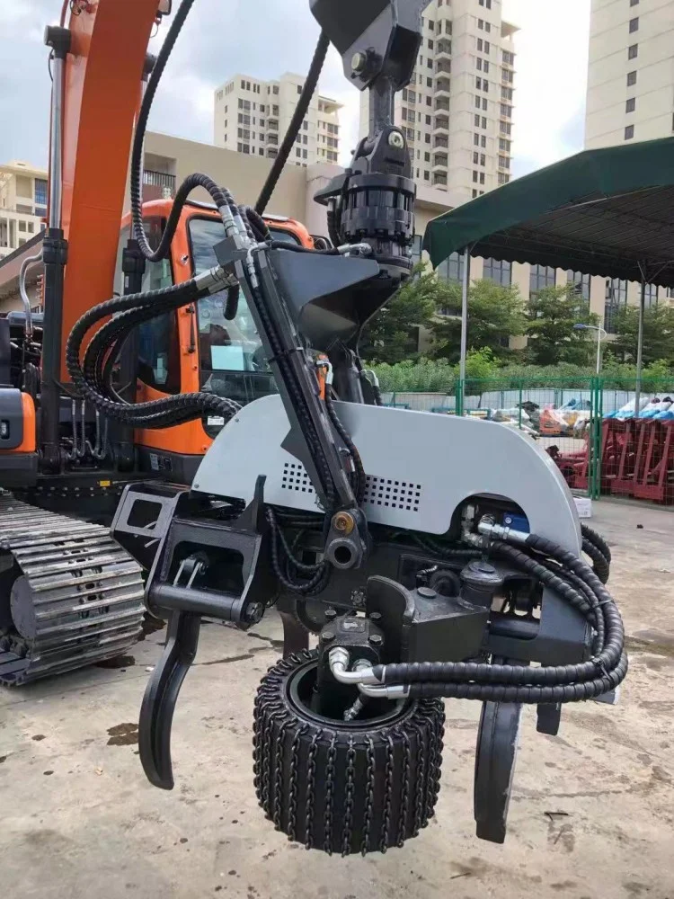 Tree harvester for 12 - 15 tons excavator with max cutting 400 mm in diameter