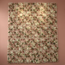 Artificial floral backdrop rose artifical silk flower wall Panel for wedding indoor outdoor decoration simulation lawn
