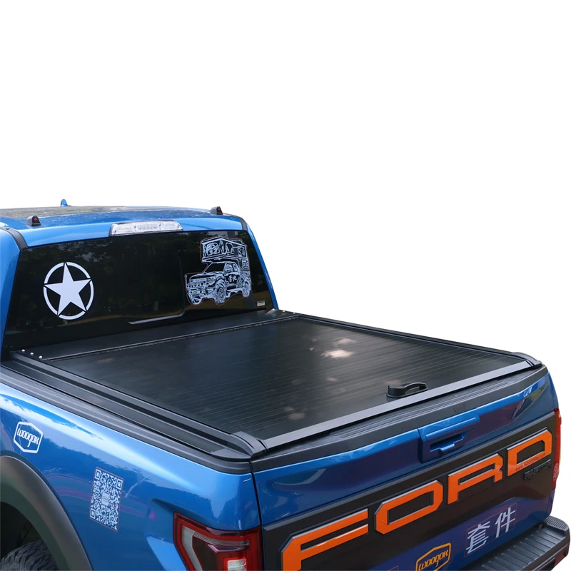 High Quality Pickup Accessories Roller lid Retractable Truck Bed Cover Roller Shutter Tonneau Cover for Toyota Hilux Ford Ranger