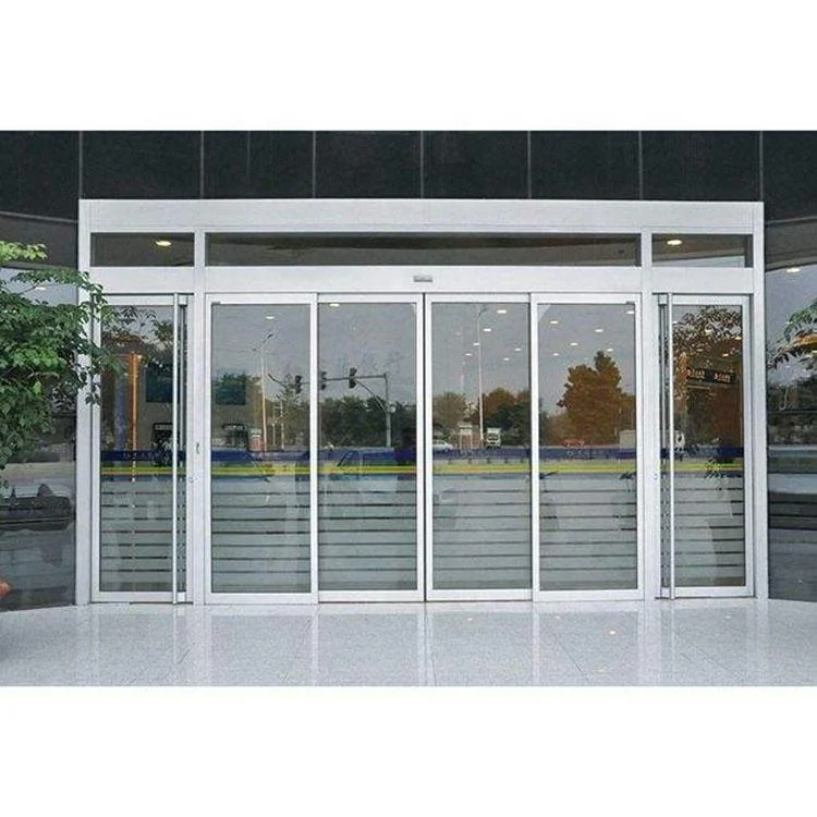 Commercial door system automatic aluminium sliding doors low price with glass door