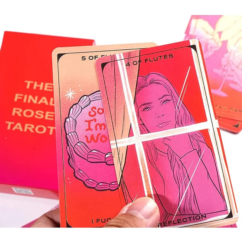 custom print Most Dramatic and Attractive Deck love tarot cards Rose moon case love Rose Tarot tarot cards