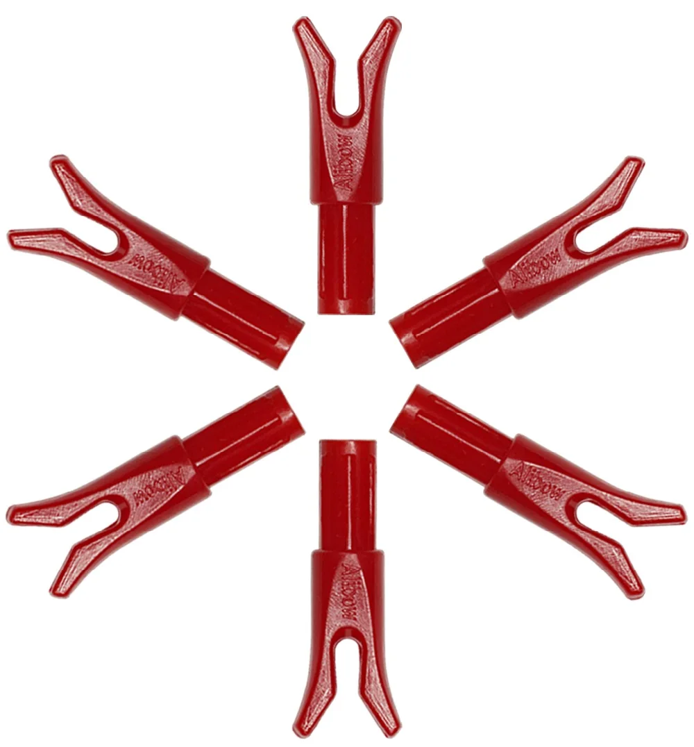 Alibow Archery Horseback Arrows Nock 6.2mm Inset Plastic Speed Tip for Carbon Shaft