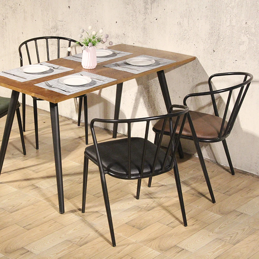 CDG Restaurant Hotel Reception Luxurious Reception Furniture Padded Seat soft pu Leather Dining Chairs