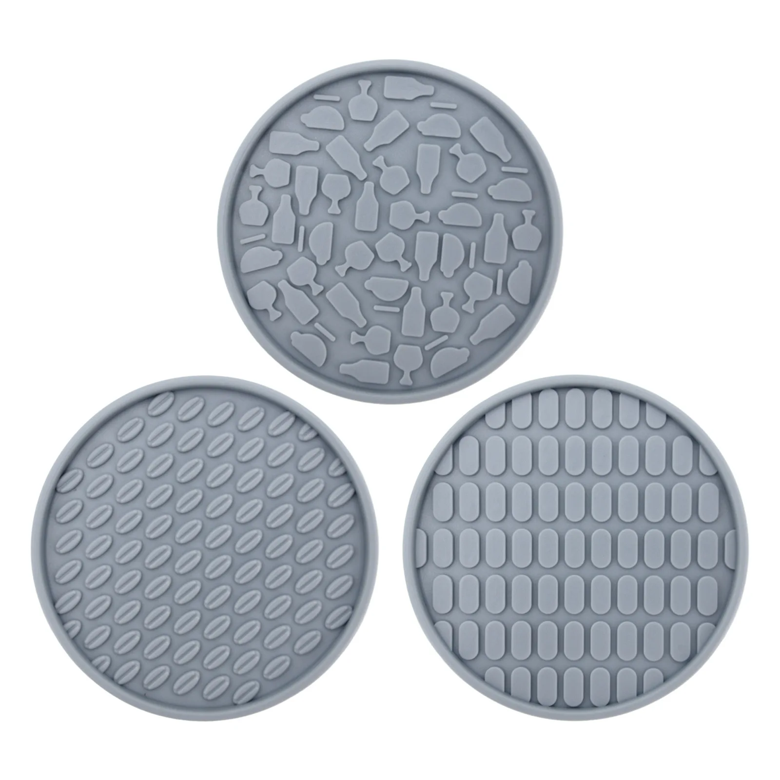 Hot Selling Heat Resistant Silicone Cups Coaster Anti-slip Office And Home Desk Cup Coasters For Table Protection