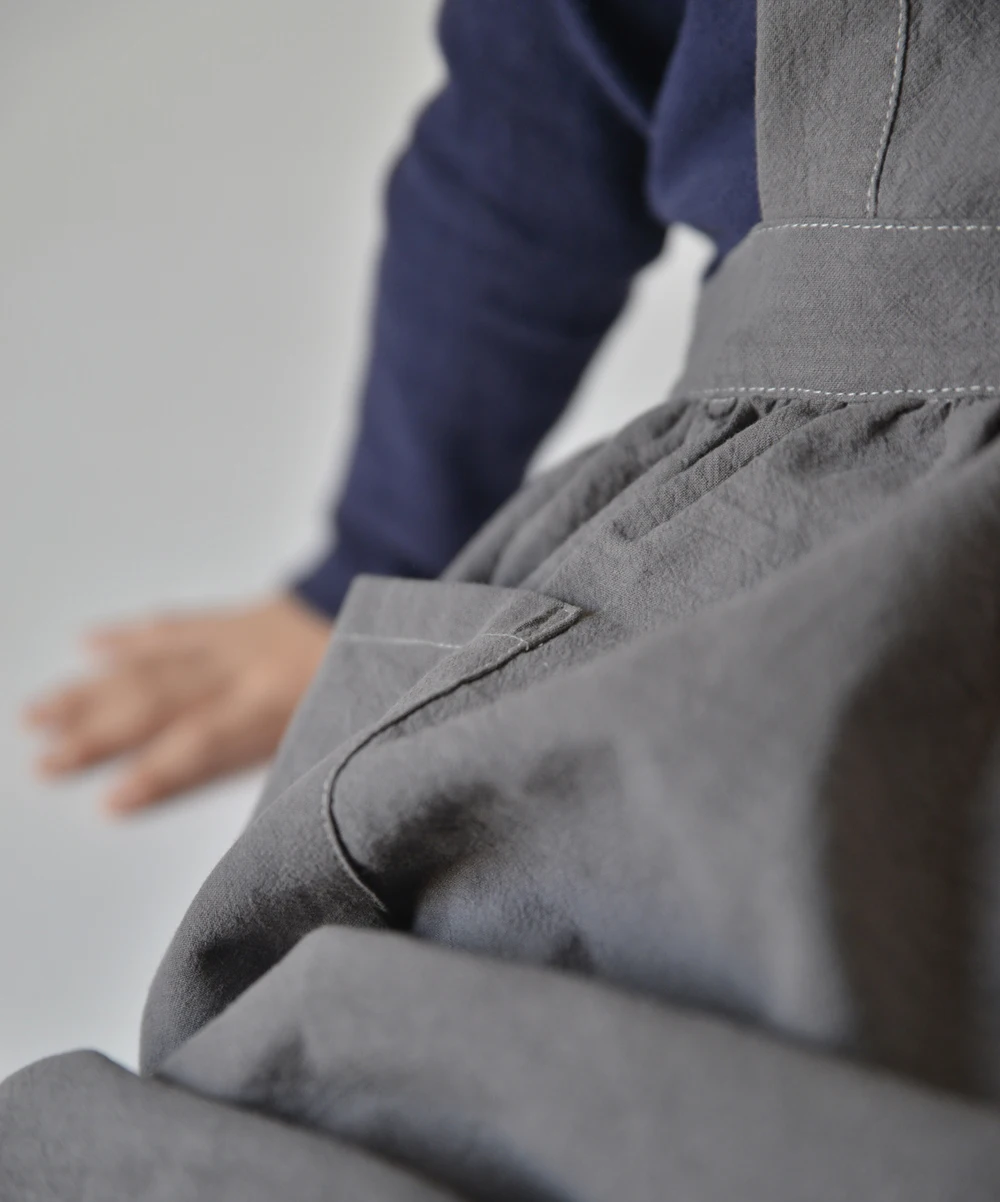 Nordic Vintage Plain Cross Back Sublimation Blank Parent-child Cute Pink Baking Cotton and Linen Child Kids Children Art Apron