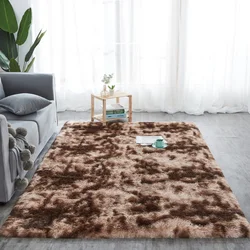 Long Plush Area Rug Soft Fake Fur Washable Non-Slip Decorative Floor Mat For Living Room Bedroom Playing Room