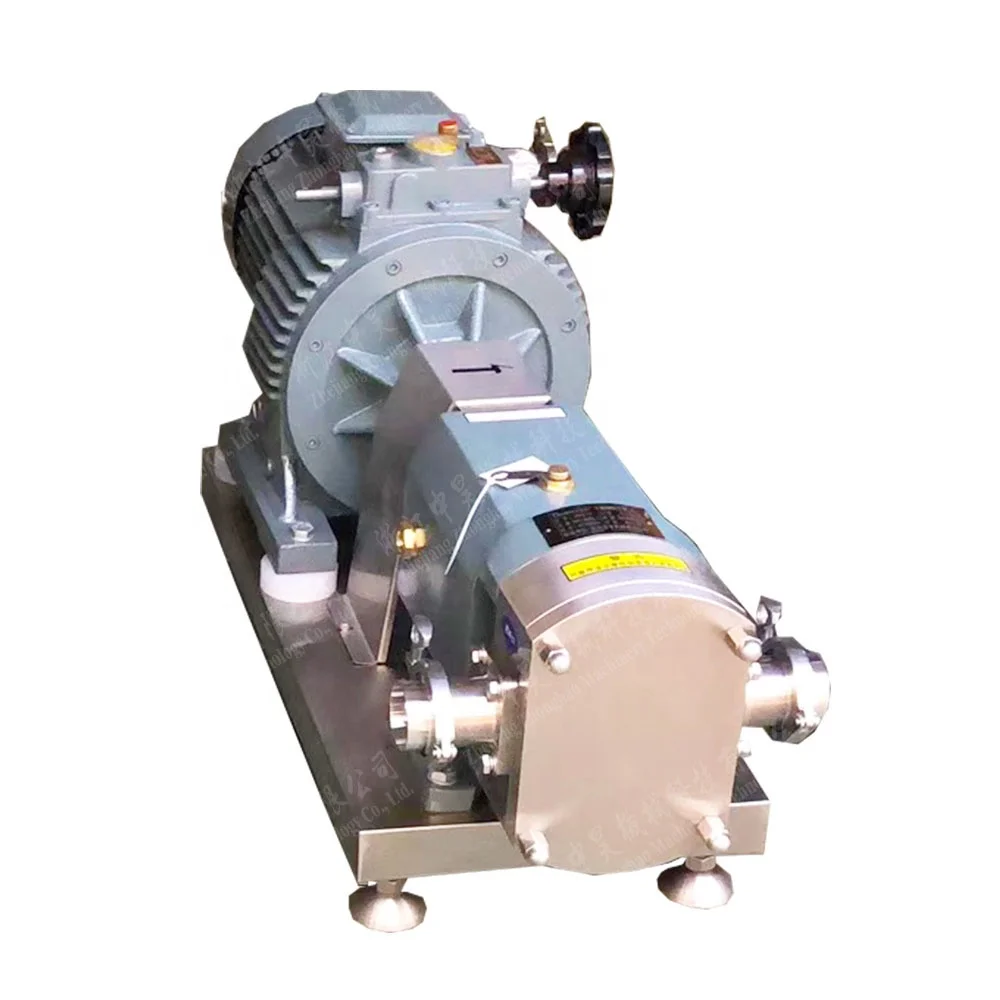 Sanitary Stainless Steel Rotary pressure pump Lobe Pump high viscosity Pumps water pump motor ice cream machine