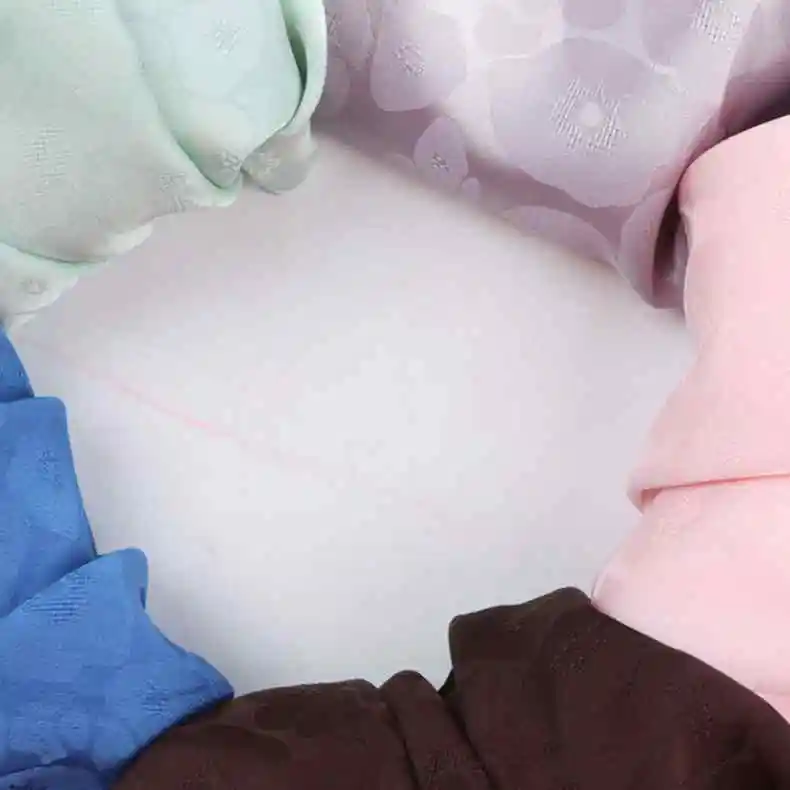 New popular bubble cotton pattern satin jacquard fabric 90GSM 150cm width for clothing and bag