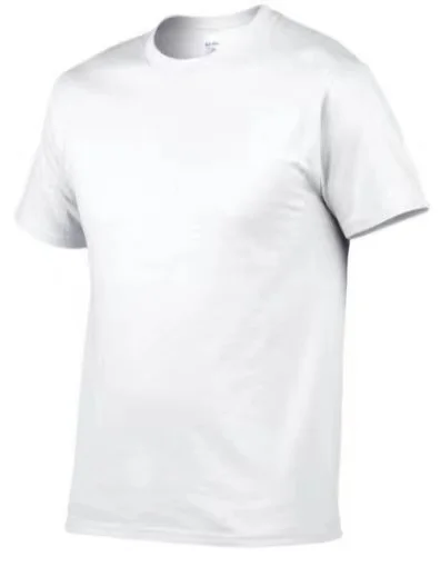 Custom new design USA size plain white polyester shirt printing machine for heat press cotton feel dye sublimation t shirt blank