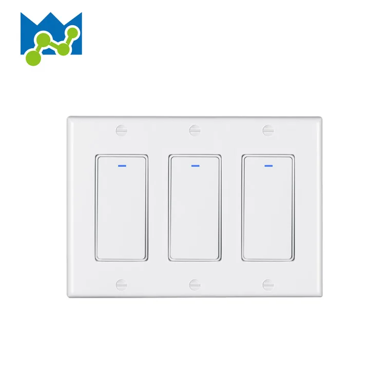 Tuya Wifi Smart Life 3gang wall switch US American